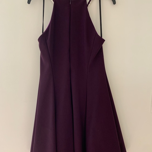 Betsy & Adam fit and flare purple/eggplant dress - Picture 5 of 8